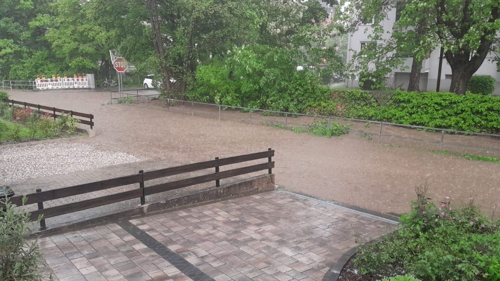 Beim jüngsten Starkregenereignis kam es am Kuhbach zu massiven Überschwemmungen